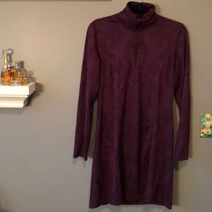 Long sleeve stretchy dress with turtleneck